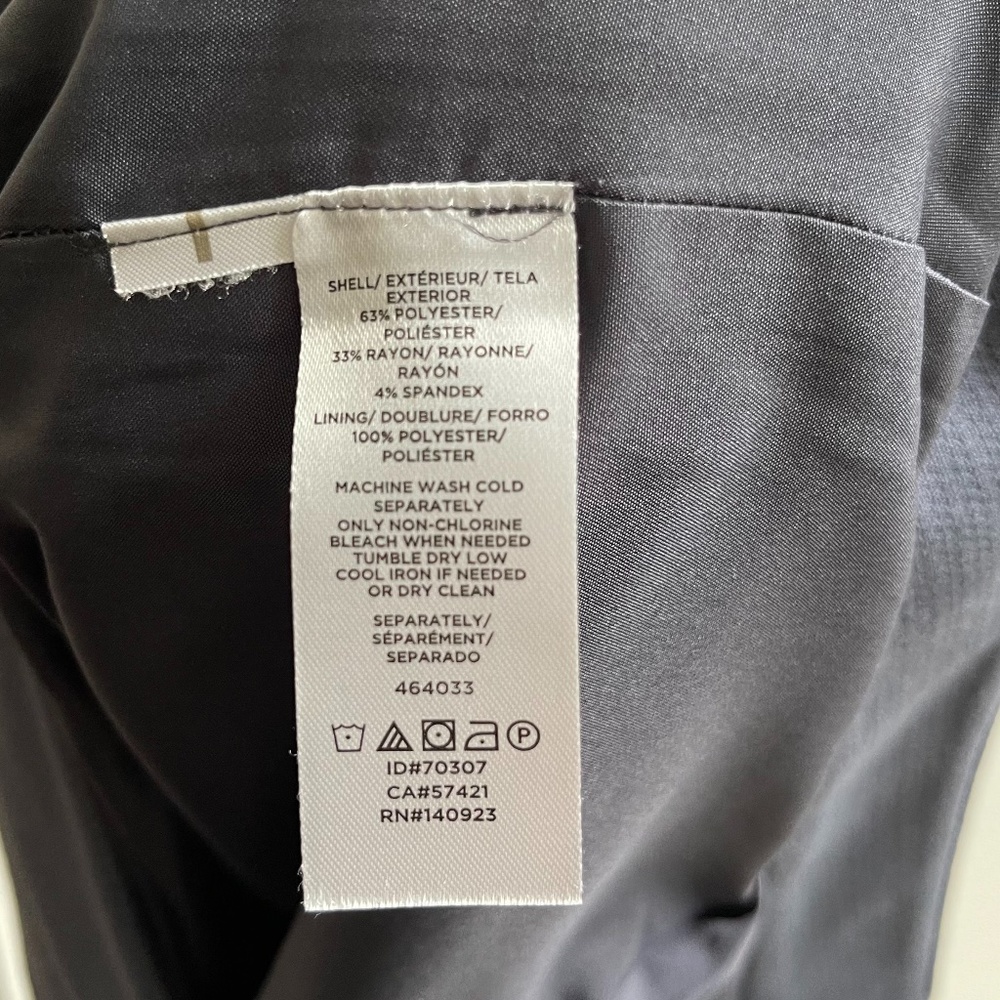 Ann Taylor LOFT SZ 10 Blue Skirt Gold Pocket - Picture 5 of 7